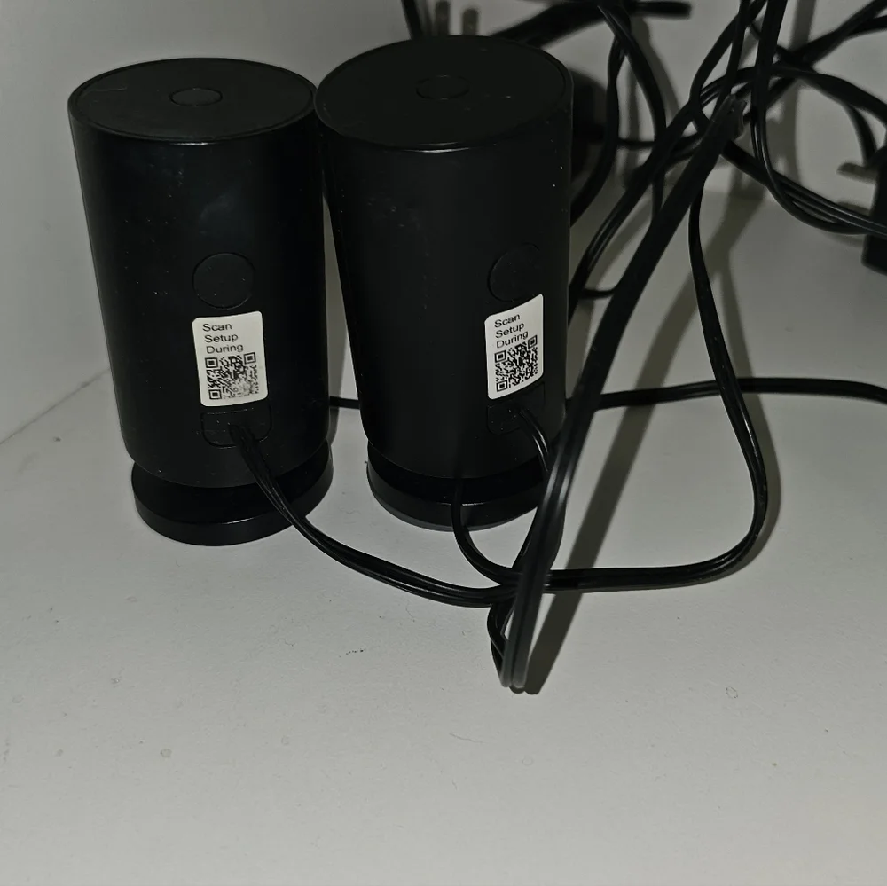 2 Black Ring Doorbell Inside Camets